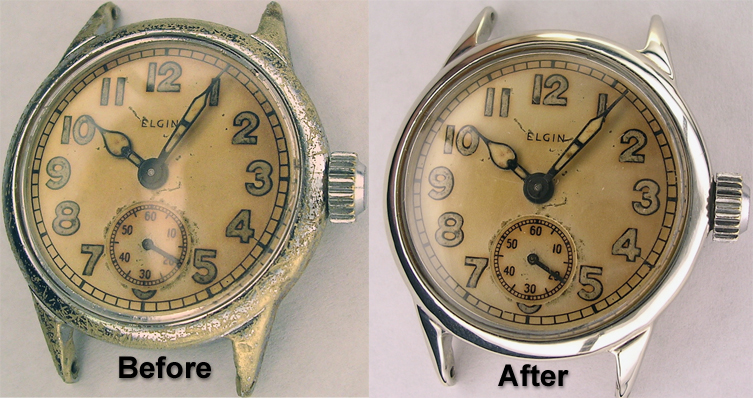 Before/After Antique Watch Repair